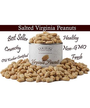 FERIDIES Super Extra Large Salted Virginia Peanuts - 36oz Can, 2.5lb Pack - Premium Quality Salted Peanuts - Buy Online on GoSupps.com