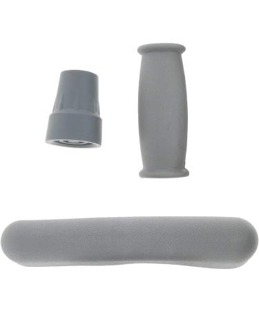 AMLESO Replacement Parts for Rubber Crutch Pad / Tip Non- Cane Handles Grip Cover Gray as described - Buy Online on GoSupps.com