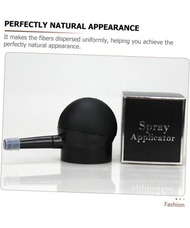 PLAFOPE 4 Pcs Silicone Nozzle Hair Fibers Pump Loose Powder Spray Powder Applicator Black - Buy Online on GoSupps.com