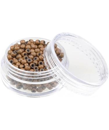200PCS #8 Dark Blond Nano Rings Silicone Lined Hair Extension Beads - Kullke 3mm Micro Beads - Buy Online on GoSupps.com