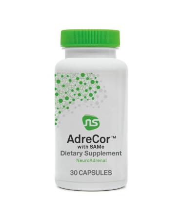Neuroscience AdreCor with Same - Mood and Adrenal Support Supplements with L-Tyrosine, Rhodiola, and B-Vitamins - Cortisol Detox for Energy Balance and Stress Relief (30 ct)