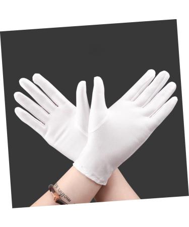 Healeved 3 Pairs for Jewelry Inspection Jewelry Etiquette Cotton Glove Jewelry Inspection Soft Stretchy Protective Formal Wear Work White Hand - Buy Online on GoSupps.com