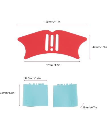 2 Set Nose Contour Stencil Nose Shadow Template Multifunctional Makeup Aid Tool Reusable Silicone Portable Ergonomic Eyeliner Guard Pads for Makeup Beginners - Buy Online on GoSupps.com