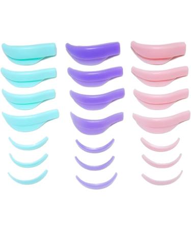 LAPOOH 7 Pairs Eyelash Lifting Extension Kit Silicone Pad Eye Lash Perm Pads 3D Lashes Curler Applicator Tools - Buy Online on GoSupps.com