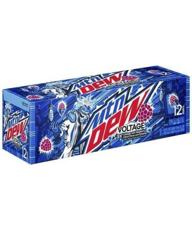 Mountain Dew Voltage Berry & Citrus Soda Pop 12 Fl Oz Pack of 12 - Buy Online on GoSupps.com