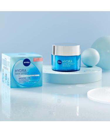 NIVEA Hydra Skin Effect Wake-Up Day Gel - Lightweight Hyaluronic Acid Moisturizer for 72H Hydration - 50ml - Buy Online on GoSupps.com