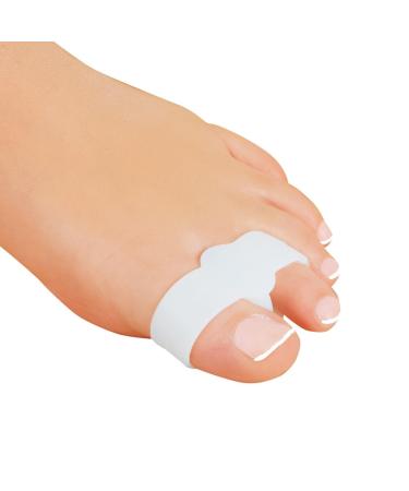 jytop soft silicone toes buddy overlapping toes separate 2 holes gel toe separator tension frame for inflamed football corrector