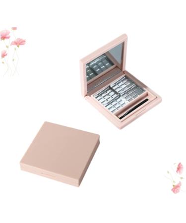 Shop 2pcs Empty Eyeshadow Dish & Cosmetic Case | Pink Square Palette for Cosmetics - International Shipping Available - Buy Online on GoSupps.com