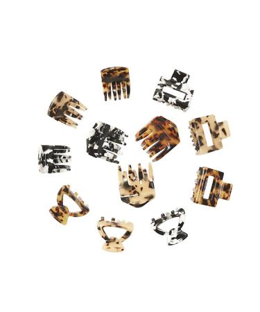 youkimoda Strong Hold Hair Claw Clips Hair Clips Mini Hair Claw  Large Hair Clips for Women Girls  Barrettes for Thin Thick Hair (12 Mini clips)