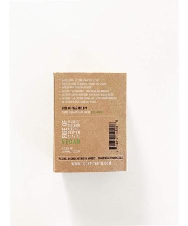 Biodegradable Activated Charcoal Floss Picks | Organic Peppermint Oil | Zero Waste | Plastic Free - 50 Units - Buy Online on GoSupps.com