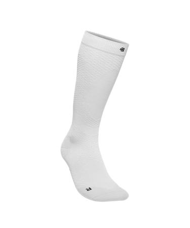 Bauerfeind running socks "Run Ultralight Compression Socks" 1 pair of very thin compression stockings for women and men sports socks for jogging and fitness running socks men white XL 38-40