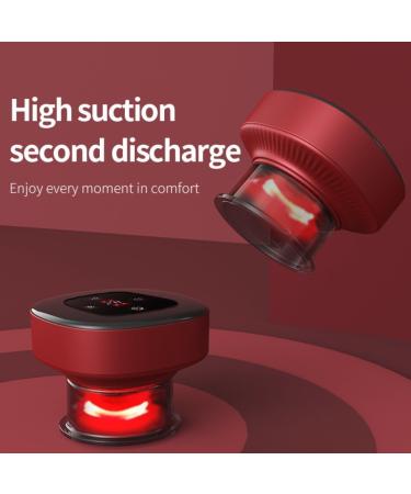 Smart Red Light Electrical Cupping Set - 2PCs Massage Therapy Device with 12 Corridors for Neck Relief | International Shipping - Buy Online on GoSupps.com
