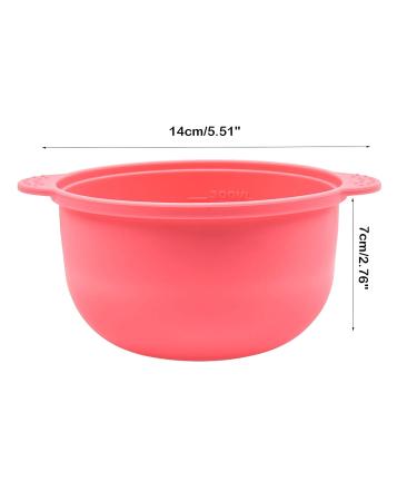 Replacement Pot Set for Wax Warmers | Silicone Wax Bowl Non-Stick Spatula & Hair Removal Sticks | Reusable Facial Cleaning Device - Pink - Buy Online on GoSupps.com