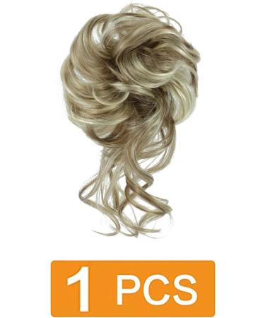 Prinfantasy Curly Messy Bun Hair Scrunchie Synthetic Updo Hairpiece | GBFQ009 | Women Girls One Size - Buy Online on GoSupps.com