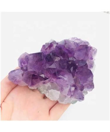 Crystal Natural Raw Amethyst Quartz Purple Crystal Cluster Stones Specimen Home Decoration Crafts Ornament Crystal Cluster 1PC 100g-130g - Buy Online on GoSupps.com