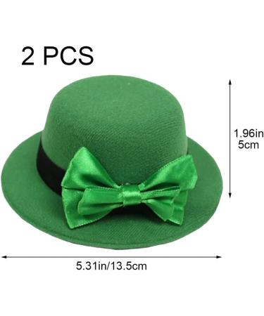 St Patricks Day Mini Hat Hair Clips Hairpins Headband Mini Leprechaun Hat Tea Party Headwear Costume Accessories for Party - Buy Online on GoSupps.com