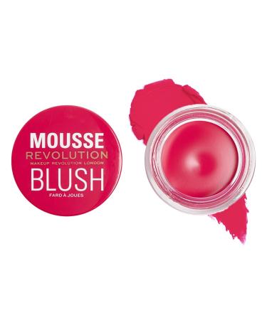 Makeup Revolution Makeup Revolution - Foam Blush - Juicy Fuchsia Pink | Soft Focus Effect | Non-Sticky Cream-to-Powder Finish | Offers Buildable Color for a Custom Complexion | Mixable and Blendable Shades