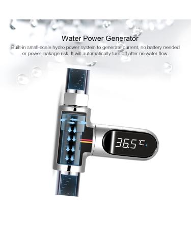 MatyBobe LED Digital Shower Thermometer - 0-100 Baby Bath Temperature Display | Celsius/Fahrenheit | 360 Rotatable Umbrella - Ideal for Kitchen & Bathroom - Buy Online on GoSupps.com