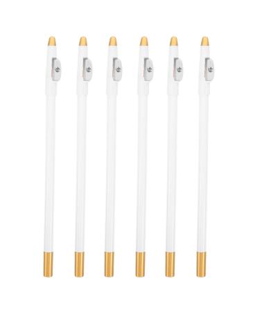 Gatuida Lot de 6 crayons sourcils multifonctionnels avec taille-crayon int gr pour un maquillage pr cis des sourcils (femmes et hommes).