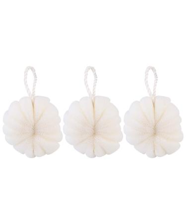 MILISTEN 3pcs Large Bath Ball Mesh Pouf Bath Sponge Shower Puff Mesh Shower Bath Sponge Mesh Shower Scrub Pouf Shower Loofah Loofahs Sponge Bathroom Sponge Shower Balls Bath Wipe Body