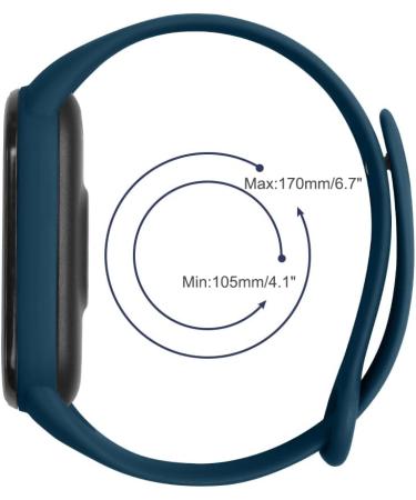 Buy Ainiv Adjustable Fitness Bracelets for Xiaomi Mi Band 3/4/5/6/7/8 - Waterproof Silicone/Nylon/Stainless Steel - 3-Pack in Black/Gray/Blue - Buy Online on GoSupps.com