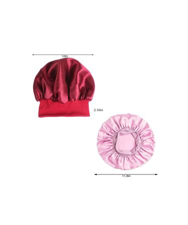 Satin Bonnet for Black Women | Elastic Wide Band Hair Cap for Curly Hair | Night Sleeping Gift for Birthday, Christmas, Valentine's Day - Buy Online on GoSupps.com