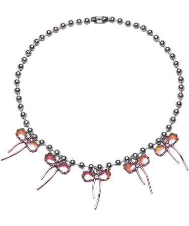 Oralgo Geometric Loop Necklace for Women - Trendy Collarbone Chain | Student Chic & Simple Metal Design - Buy Online on GoSupps.com