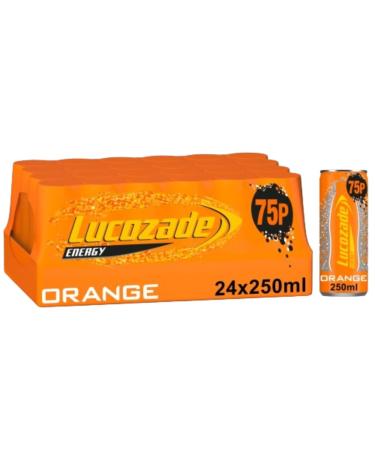 Lucozade Energy Drinks - RRP Price Marked (24x250ml Orange) Original Orange 24x250ml Orange