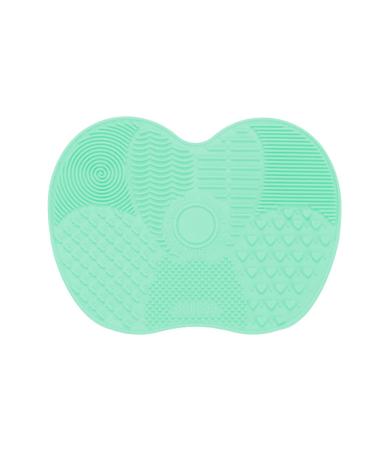 Lmyzcbzl Makeup Brush Cleaning Mat Silicone Cleaning Mat Silicone Makeup Brush Cleaning Mat Portable Makeup Brush Cleaning Pad Washing Tool for Makeup Brushes Green
