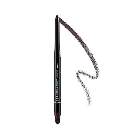 Sephora Retractable Waterproof Eyeliner - 10 Matte Brown Black - Buy Online on GoSupps.com