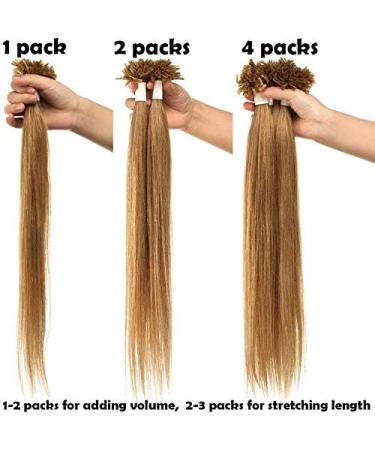22" Pre Bonded Hair Extensions 100 Strands #60 Platinum Blonde (50g) - Buy Online on GoSupps.com