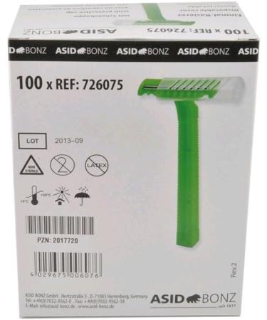 100 Pieces Stainless Steel Disposable Razors with Protective Cap - Single Edge Razor for Safe Shaving | International Shipping Available - Buy Online on GoSupps.com