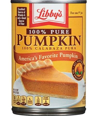 Libby's 100% Pure Pumpkin Pie & Dessert Filling (Pack of 3) 15 oz Cans by Libby's
