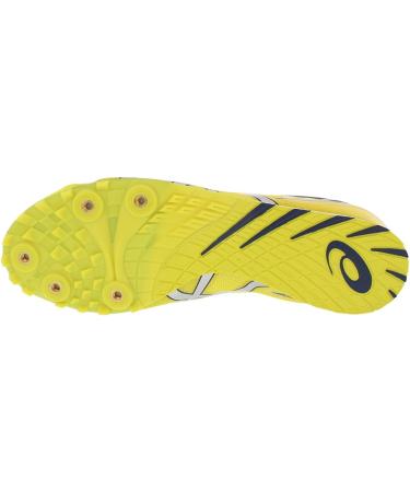 ASICS Men's Hyper LD 5 Track & Field Shoes 12 - Flash Yellow/Silver/Navy - Buy Online on GoSupps.com