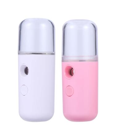Hemoton 2pcs Spray Humidifier Mini Humidifier Beauty Spray Water Meter Air Humidifier Skin Moistener Portable Humidifier Mist Sprayer