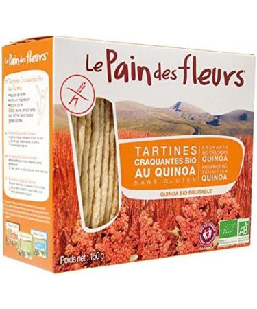 Le Pain Des Fleurs - Pack of 6 Packs of Crunchy Quinoa Toast 150g - Sold by Unit - Buy Online on GoSupps.com