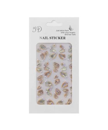 Nails Accessories Nail Art Decoration Manicure DIY Fashion Relief Nail Stickers Ribbon Design 5D(Z-D4360)