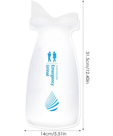 Travel Urinal Bag Mini Unisex Temporary Toilet | Travel Urinal Toilet for Men Pregnant Women Children and Patients Coatuiyo - Buy Online on GoSupps.com