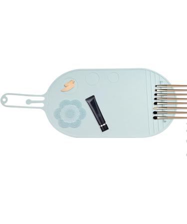 Make up Brush Cleaner Pad Silicone Cleanser Brush Clean Pad - Brush Clean Pad for Cosmetic Brushes Multifunctional Portable Cosmetic Brush Scrubber Mat Pad blue - Buy Online on GoSupps.com