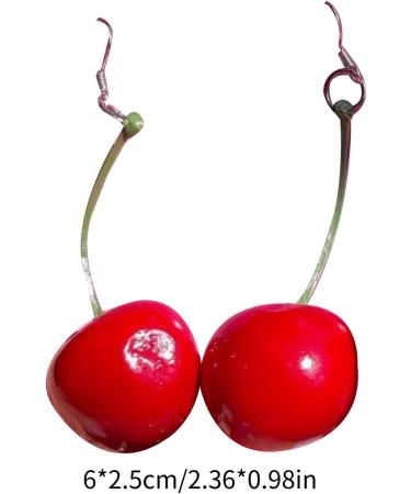 Feylie Cherry Earrings - Stylish Simulated Cherry Drop Earrings for Fashionable Women & Girls - Buy Online on GoSupps.com