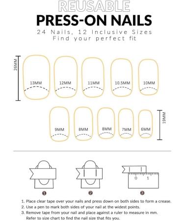 Sarpoer French Butterfly False Nails Detachable Press on Nails DIY Manicure Glitter Diamond Nails ABS - Buy Online on GoSupps.com