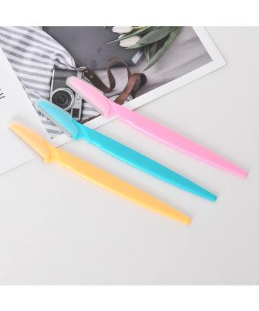 12-Piece Eyebrow Razors Set | Women's & Men's Face Shaver with Precision Coverage (Green Pink Yellow) - International Shipping Available - Buy Online on GoSupps.com