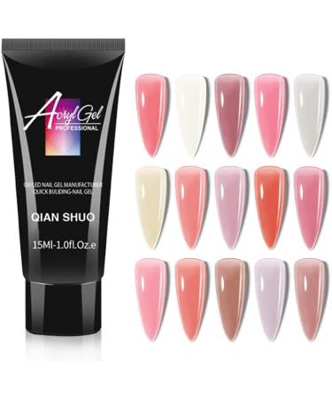 15 Colors Nail Gel Nail UV Gel Polish Kit for Nail Extensions Acrylic Gel Polish Nail Art Long Lasting Extension - (Color: 18) - Buy Online on GoSupps.com