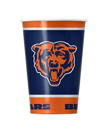 Duck House NFL Chicago Bears Disposable Paper Cups, Pack of 20 White