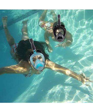Jwintee Full Face Snorkel Mask | 180 Panoramic View for Kids and Adults | Camera Mount | Anti-Leak & Anti-Fog | Safe Breathing | Green/Black Medium - Buy Online on GoSupps.com