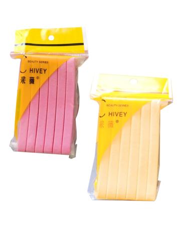 Angoily 2 Wet Puff Dry Wet Makeup Sponge Black Wig Heads Face Puffs Face Wash Cosmetics Pads Compressed Cleaning Sponges Make up Sponges for Face Sponges for Cleaning Foundation Pva Mix