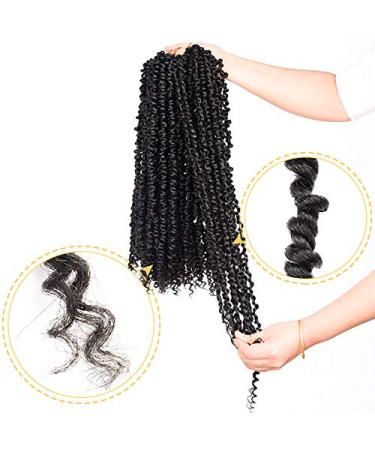 Silike 6 Packs Passion Twist Crochet Hair for Black Women â€“ 18 Inch Pre-Twisted Braiding Hair (1B) - Buy Online on GoSupps.com