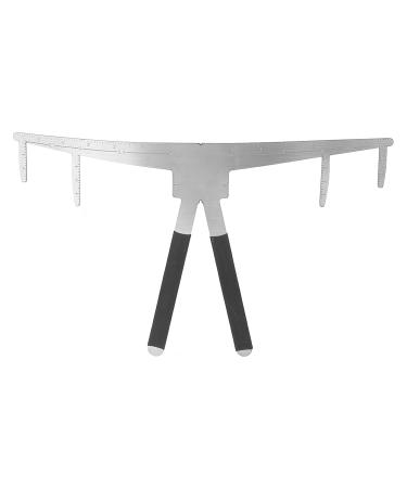 Three-Point Positioning Eyebrow Ruler - Portable Stainless Steel Caliper Tool for Accurate Measurements - Buy Online on GoSupps.com