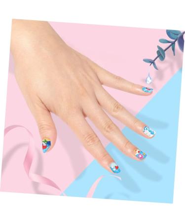 minkissy Kids Nail Kit 3 Sets Children's Nail Art Toys Makeup Toy Nails Kit Kids Fake Nails Makeup Kit Nail Tool Kit Nail Kits Fake Nail Kit for Kid Plastic Manual Nail Stickers Toddler - Buy Online on GoSupps.com