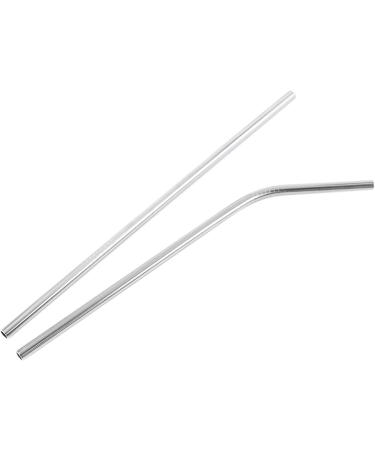 jingfei 100pcs Metal Straws Can Be Reused 304 Stainless Steel Drinking Water Pipes 215 Mm x 6 Mm Curved Straws and 50 Straight Straws - Buy Online on GoSupps.com